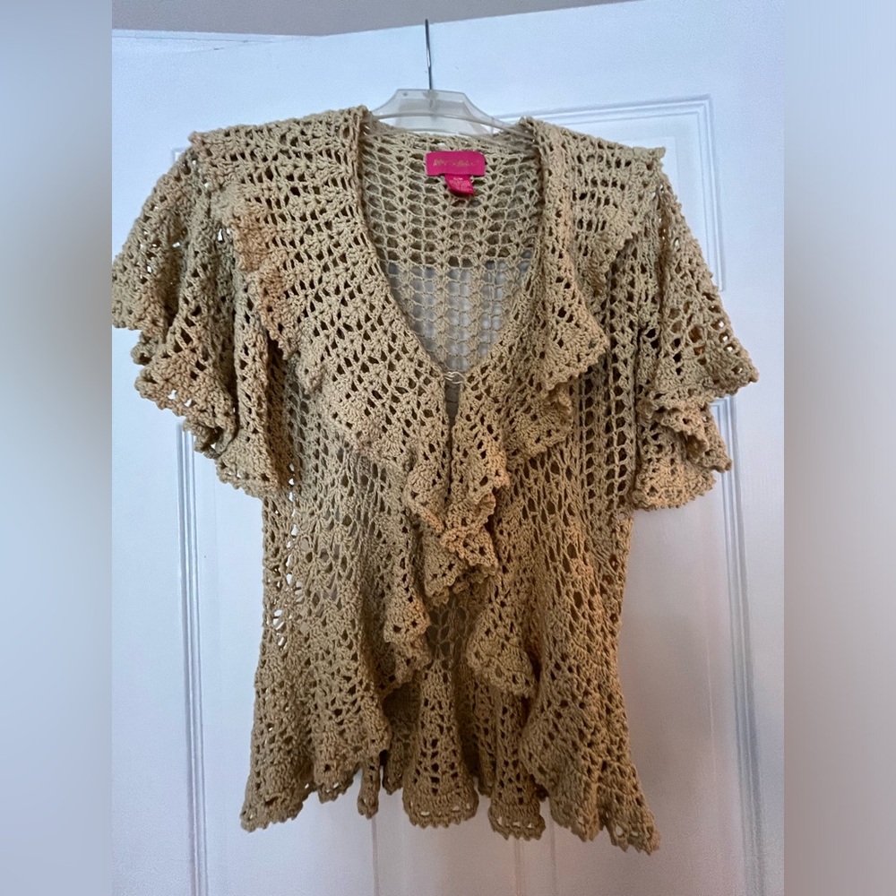 Besty Johnson Summer crocheted sweater